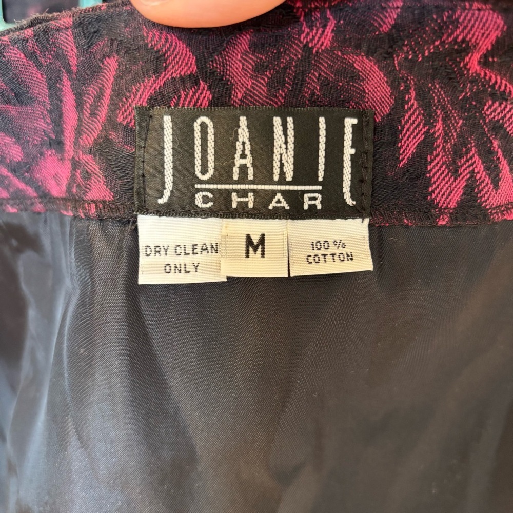 Vintage Joanie Char Mermaid Skirt Size Medium Floral Witchy Theater Trumpet Punk - Picture 8 of 10